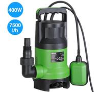 Pompa Immersione Elettropompa Sommersa Acque Scure Sporche e Chiare 400W 7000L/h