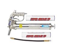 Pompa ingrassatore pneumatico aria 800cc e 2 cartucce grasso 55mm Fervi 0677/ia