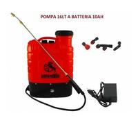 POMPA A SPALLA IRRORATRICE BATTERIA PIOMBO ELETTRICA 16L DISERBO 12V 10A AUSONIA