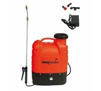 POMPA IRRORATRICE A BATTERIA 10AH PROGARDEN 16LT A SPALLA AUTONOMIA 6H COMPLETA