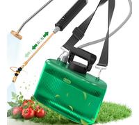 Pompa Irroratrice a Batteria 5L con Lancia Telescopica in Rame a 2 Modalità + Lancia in Acciaio Inox, 2 Ugelli, Tubo 1+3m, Batteria 2200mAh, Ricarica USB-C, Nebulizzatore Giardino Portatile (5L)