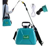 Pompa Irroratrice A Batteria, 5L Spruzzatore Elettrico Da Giardino, Nebulizzatore A Pressione Giardino Ricaricabile, Con 2 Bocchette E Tracolla Regolabile, Irroratore Elettrico Per Giardinaggio