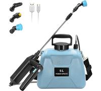 Pompa Irroratrice a Batteria 5Litri, 7.4V/2.4Ah Spruzzatore a Pressione Elettric