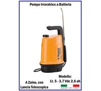 Pompa Irroratrice a Batteria Elettrica Nebulizzatore a Zaino Spalla con Lancia