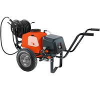 POMPA IRRORATRICE A CARRIOLA RUOTE A BATTERIA LITIO STOCKER 80LT 12V 36AH 10BAR