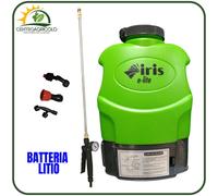 POMPA IRRORATRICE A SPALLA A BATTERIA LITIO IRIS GARDEN 16 LITRI AUTONOMIA 5 ORE