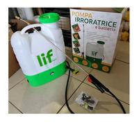 POMPA IRRORATRICE A ZAINO 16 lt A BATTERIA AL LITIO 12V 8 Ah a spalla elettrica