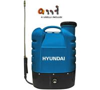 POMPA A SPALLA IRRORATRICE A BATTERIA 16L 12V LITIO ELETTRICA DISERBO HYUNDAI