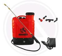 POMPA A SPALLA IRRORATRICE BATTERIA PIOMBO ELETTRICA 16L DISERBO 12V 10A AUSONIA