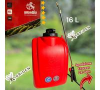AUSONIA Pompa Zaino A Spalla IRRORATRICE A Batteria 12V 8AH Litio 16LT Leggera