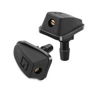 pompa lavaggio 2 pezzi/set universale per auto tergicristallo anteriore ugello spruzzatore kit spruzzatore acqua ventola beccuccio copertura rondella kit ugello