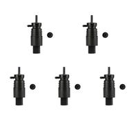 pompa lavaggio Motore a getto d'acqua per tergicristallo con pompa lavavetri per auto con rondella in gomma 67128362154 adatto per E46 E38 E39 E60 E65 kit ugello(5PC Wiper sprinkler)