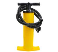 Pompa manuale a due vie - Gonfiatore manuale ad alta capacità, soffiatore d'aria leggero | 4L - Operatore giallo - Pompa a mano resistente con più ugelli per zattera, materassi gonfiabili, giocattoli