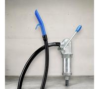 Pompa manuale a leva per travaso liquido fusti professionale portata 8 l/min