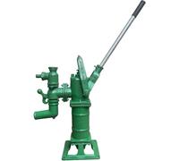 Pompa manuale a mano per pozzi profondi, pompa di irrigazione per esterni in ghisa per giardino e fattoria, facile da installare, verde