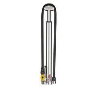 Pompa Manuale Compatta Lezyne Mini CNC Micro Floor Drive HP Argento - Alta Pressione 160 psi / 11 bar