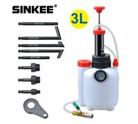Pompa manuale del sistema di riempimento dell'olio a trasmissione manuale da 3 litri O strumento pneumatico per pompa del fluido dell'olio del cambio automatico con adattatori