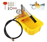 Pompa manuale di pressione 2,5 MPa 25 bar, pompa a mano per acqua 5 l, volume del serbatoio in plastica, pompa di prova idraulica a mano con scala chiara, tubo di pressione da 1 m G1/2