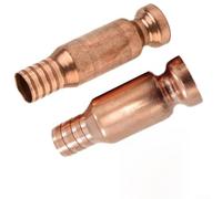 Pompa manuale di trasferimento dell'olio con sifone in rame, tubo di riempimento per acqua, carburante, vernice, 15 mm, 19 mm, connettore a sifone autoadescante, confezione da 2