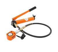 Pompa manuale idraulica, pompa idraulica manuale con cilindro di sollevamento e serbatoio da 350 cc, cric idraulico da 70 Mpa con tubo da 1 m, per presse sollevamento, raddrizzamento, riparazione auto