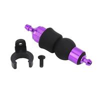 Pompa manuale per olio per auto RC, pompa manuale universale per motore a metanolo per veicoli RC fuoristrada in scala 1/8 e 1/10, primer per carburante in lega di alluminio con (Viola)