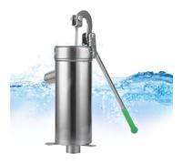 Pompa Manuale Per Pozzo - Pompa Manuale Per Acqua Di Falda - Alimentatore Fontana Per Prato Stagno Dispositivo Aspirazione Acciaio Inox