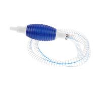 Pompa Manuale Sifone per Travaso Liquidi, Tubo Acciaio Blu | Uso Portatile e Silenzioso, per Serbatoi Olio e Contenitori Acqua, Adatta a Casa e Cambio Acquario