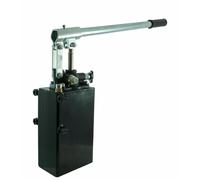 Ama Pompa Oleodinamica Manuale Semplice Effetto con Serbatoio 5 Litri - Cilindrata 25 cm³ e Pressione Max 350 Bar, Ideale per Agricoltura, Made in Italy