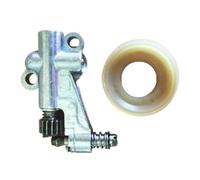 Pompa olio e vite senza fine for motosega adatta for sega ad asta PSZ2600 More2600 260 Serie 25.4CC Kit oliatore alloggiamento(With worm)