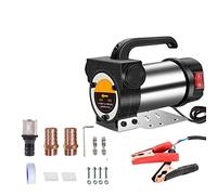 Pompa Olio elettrica DC 12V/24V Diesel Cherosene Pompa di Trasferimento Autoadescante 80L/Min Diesel Cherosene Pompa Distributore di Carburante Laboratori scientifici(CN,12V forward reverse)
