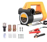 Pompa Olio elettrica DC 12V/24V Diesel Cherosene Pompa di Trasferimento Autoadescante 80L/Min Diesel Cherosene Pompa Distributore di Carburante(1,12V)