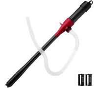 Pompa Olio Elettrica Portatile con Tubo Trasparente E Morsetto di Serraggio per Pompaggio di E Lubrificanti Adatta per Garage Domestico E Riparazioni Meccaniche di Veicoli, Rosso