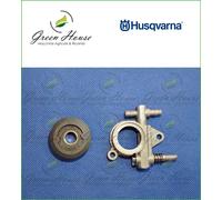 POMPA OLIO HUSQVARNA t425 t435 t439 EFCO 125 OLEO MAC 925 + INGRANAGGIO OTTONE