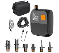 Pompa Paddle Elettrica, Pompa ad Aria Ricaricabile 120 l/Min, Pompa ad Aria Portatile Sup, Porte USB con Luci LED, Gonfiaggio a Due Fasi, Adatta per Kayak, Vele e Dispositivi (1 Pezzo)