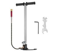 Pompa PCP a 3 stadi + manometro 4500 PSI for pneumatici, palla gonfiabile, fucile ad aria compressa, staffa di riempimento, pompa manuale alta pressione Per principianti del fai da te(Black)