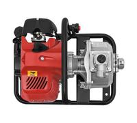 Pompa per acqua a benzina, da giardino, 1,25 kW/1,7 cv 8000 l/h 30 m, motore a 2 tempi con bottiglia d'olio e filtro | pompa ad alta pressione per irrigazione/drenaggio (consumo di carburante 610 g