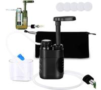 Pompa per Acqua Fuori Rete, Filtro per Acqua Portatile, Tasso di Rimozione Microbica del 99,99%, capacità di Filtrazione di 5000 Litri (B)