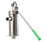 Pompa Per Acqua Manuale, In Acciaio Inox - Pompas Manuale Per Da Giardino | A Manovella A Risparmio Energetico | Per Profondi Fino A 10 M Di Acqua Di Falda, Approvvigionamento I