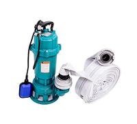 Pompa per acqua potabile IBO 1500 W + 2” raccordo + 30 m tubo - Pompa a immersione, pompa per falciatura con piccolo aeratore, pompa da 1,5 kW, pompa ad acqua a immersione