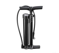 Pompa per bici ad alta pressione con manopola a doppia modalità e manometro HD per gonfiare pneumatici auto veicolo elettrico bicicletta moto nero