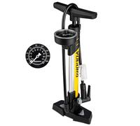 Pompa per Bicicletta Pro VOGORA con Manometro, Doppia Testa per Valvole Presta & Schrader, Alta Pressione 160PSI, Base Stabile per MTB, Bici da Corsa, Pneumatici Auto, Palloni e Articoli Gonfiabili