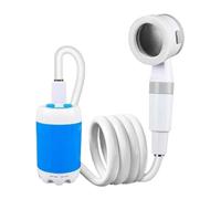 Pompa per doccia portatile - doccia per acqua elettrica, pompa esterna mobile | Doccia da viaggio da 5000 mAh ricaricata con doppia funzione di spruzzatura per la gamma di alimentazione