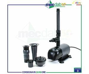 Pompa Per Fontana 50W 1/4", 1/2" 33 L/Min Con Quattro Getti Diversi Ribimex