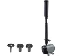 Pompa per fontana per laghetto con flusso regolabile, design sommergibile, tre diversi ugelli e filtro integrato per le caratteristiche dell'acqua del giardino (EQB-600P)