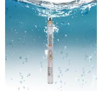 Pompa per fontana profonda | 750 W Max 6300 L/H altezza di mandata 70 m | Pompa per fontana con corda di sollevamento da 20 m in acciaio inox pompa per tubi per irrigazione acqua e drenaggio