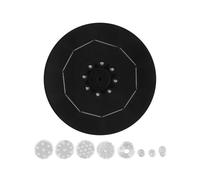 Pompa per Fontana Solare A LED da 18 cm con Batteria da 3000 MAh Pompa per Fontana da 3,5 W A 6 Ugelli per Bagno per Uccelli, Giardino, Ciclismo In