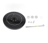 Pompa per fontana solare con monitoraggio della batteria al litio integrata, compatibile con ugelli multipli per laghetto da giardino, piscina, bagno per uccelli e circolazione