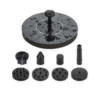 Pompa Per Fontana Solare - Fontana Per Vasca Per Alimentata, 6 Modelli D'acqua | Accessorio Per Giardino, Laghetto O Acquario, Ecologico Che Fornisce Un Flusso Continuo, Ideale Per Scenari Di