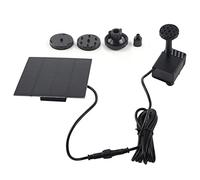 Pompa per fontana solare Irrigatore galleggiante ad acqua ad energia solare Motore senza spazzole ad alta efficienza per vaschetta per uccelli da giardino Acquario in plastica