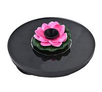 Pompa per Fontana Solare, Pompa per Acqua con Fontana di Ninfee, Mini Fontana Galleggiante Ad Energia Solare per Vasche per Uccelli Piscina per Laghetto da Giardino All'aperto(rosa)